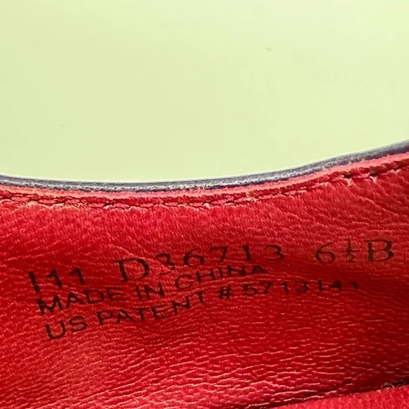 Cole Haan Mariela Air Purple Leather Peep Toe Pumps Women 6.5B - Picture 7 of 16